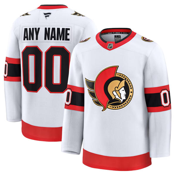 Womens Ottawa Senators Custom Fanatics White Away Premium Jersey